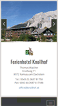 Mobile Screenshot of knollhof.at