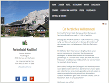 Tablet Screenshot of knollhof.at